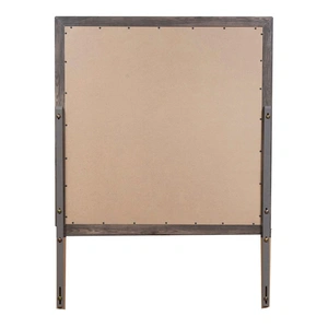 Liberty Furniture Ridgecrest Square Wood/Glass Mirror, Cobblestone