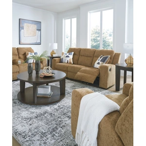 Ashley Furniture Kanlow Polyester Reclining Living Room Set, Honey