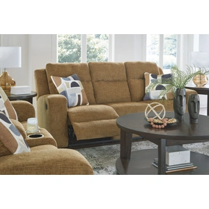 Ashley Furniture Kanlow Polyester Reclining Living Room Set, Honey