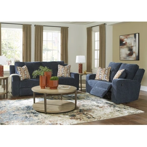 Ashley Furniture Danum Polyester Reclining Living Room Set, Ink