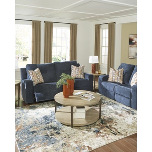 Ashley Furniture Danum Polyester Reclining Living Room Set, Ink