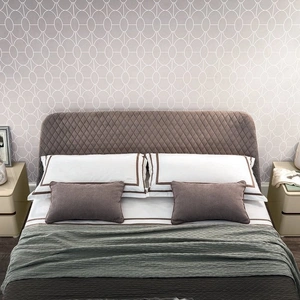 Camelgroup, Italy Platinum Kleo Nabuk Platform Bedroom Set w/Storage, Brown