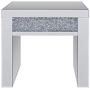 ACME Glam Noralie 81477 Mirrored/Faux Diamonds End Table