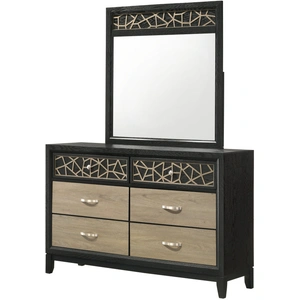 Galaxy Home Furnishings Selena 6-Drawer Wood Veneer Dresser