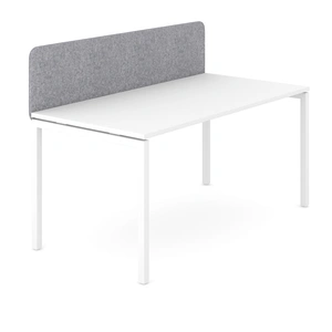 NARBUTAS Motion Electric Height Adjustable Office Desk w/Panel Legs & Cut-Out (Scallop) for Wire Management, 2 Level Columns