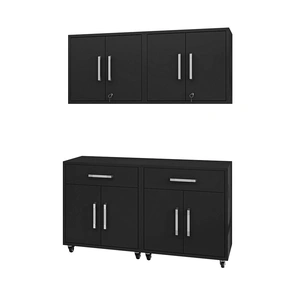 Manhattan Comfort Eiffel 4-Piece Garage Storage Set