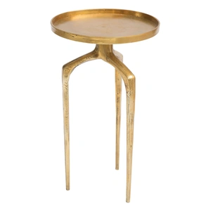 Zuo Modern Como Aluminum Accent Table Set, Antique Gold