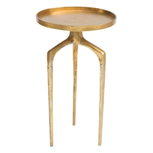 Zuo Modern Como Aluminum Accent Table Set, Antique Gold