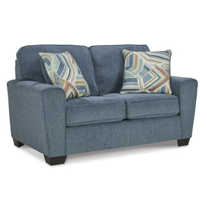 Ashley Furniture Cashton Polyester Loveseat in Blue