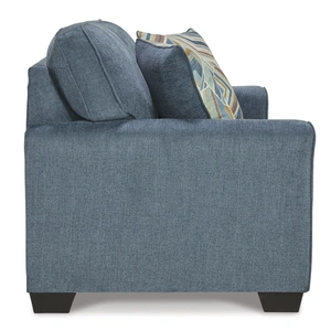Ashley Furniture Cashton Polyester Loveseat in Blue