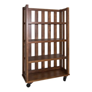 Liberty Furniture Arlington House Wood Open Bookcase, Cobblestone Brown