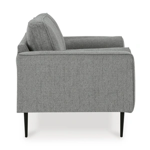 Ashley Furniture Hazela Polyester Loveseat, Charcoal