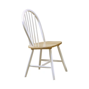 Coaster Cinder Windsor Side Chair, Natural Brown/White (Set of 4)
