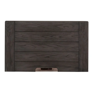 Liberty Furniture Allyson Park Wood Night Stand w/Charging Station & 3 Drawers, Wirebrushed White & Charcoal