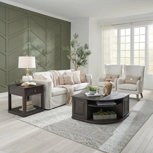 Liberty Furniture Wallace Lift-Top Coffee Table Set | 3-Piece Wood Furniture, Aged Oak