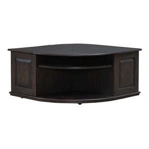 Liberty Furniture Wallace Curved Wood Storage Lift Top Cocktail Table, Aged Oak