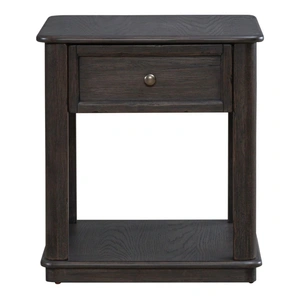 Liberty Furniture Wallace Rectangular Wood 1-Drawer End Table, Aged Oak