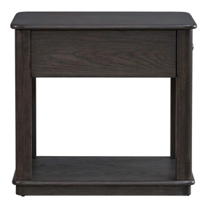 Liberty Furniture Wallace Rectangular Wood 1-Drawer End Table, Aged Oak