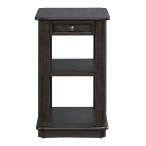 Liberty Furniture Wallace Rectangular Wood 1-Drawer Chair Side Table, Aged Oak