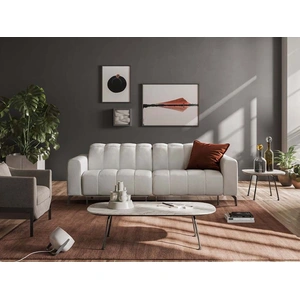 Natuzzi Editions Portento Fabric/Leather Living Room Set