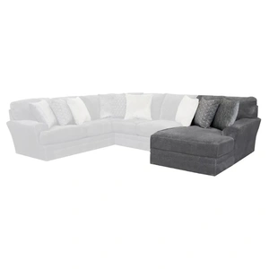 Jackson Furniture SM Mammoth Fabric U-Shaped Sectional Sofa, Smoke
