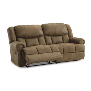 Ashley Furniture Boothbay Faux Leather 2-Seat Reclining Sofa, Auburn