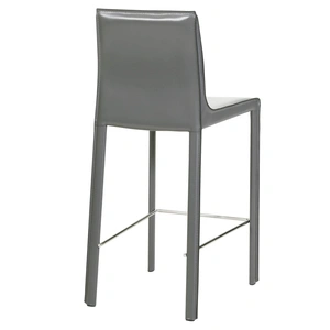 NPD (New Pacific Direct) Gervin Recycled Leather Counter Stool (Set of 2)