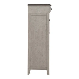 Liberty Furniture Ivy Hollow Wood 5-Drawer Chest, Weathered Linen/Dusty Taupe