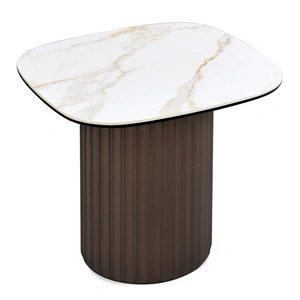 J&M Furniture LP 459B Ceramic/Wood End Table, Gold/Bronze