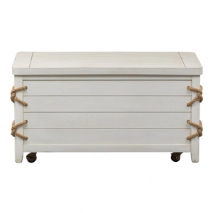 Liberty Furniture Dockside Wood Storage Trunk, White