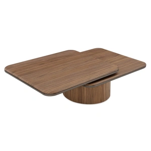 J&M Furniture LP 475A HB23 Wood/Metal Dual Rotatable Top Coffee Table