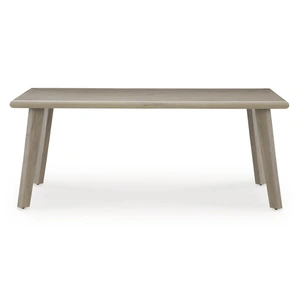 Ashley Furniture Cliff Trails Aluminum Rectangular Dining Table, Beige