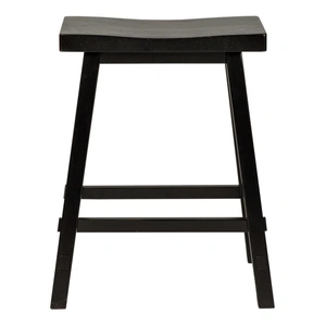 Liberty Furniture Creations Wood 24-inch Sawhorse Counter Stool, Black