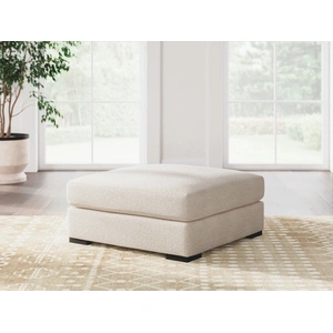 Ashley Furniture Donelson Creek 40-inch Square Oversized Accent Ottoman - Vanilla Cream, Vanilla