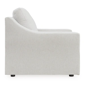 Ashley Furniture Maitelynn Polyester Chair, Chalk
