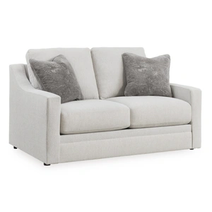 Ashley Furniture Maitelynn Polyester Loveseat, Chalk