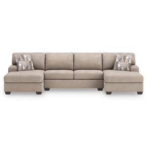 Ashley Furniture Newellen Fabric 3-Piece Sectional Sofa w/Double Chaise