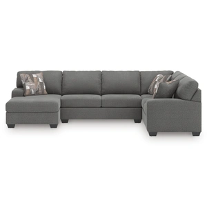 Ashley Furniture Newellen Fabric 3-Piece Sectional Sofa w/Left Chaise