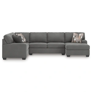Ashley Furniture Newellen Fabric 3-Piece Sectional Sofa w/Right Chaise