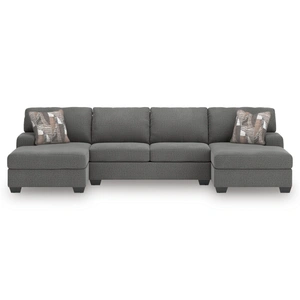 Ashley Furniture Newellen Fabric 3-Piece Sectional Sofa w/Double Chaise