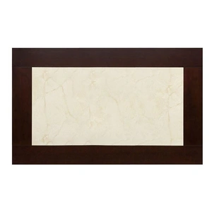 Furniture of America Brent Wood/Faux Marble Dining Set, Dark Cherry/Ivory