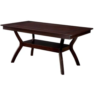 Furniture of America Brent Wood Dining Table, Dark Cherry