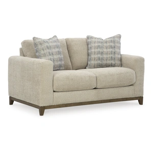 Ashley Furniture Parklynn Transitional Loveseat | Desert Neutral Upholstery in Desert