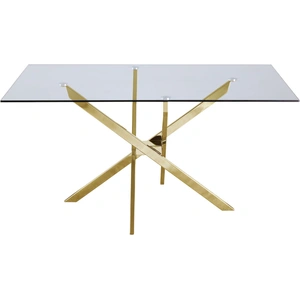 Meridian Furniture Xander 60-inch Rectangular Glass Dining Table
