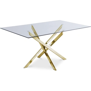 Meridian Furniture Xander 60-inch Rectangular Glass Dining Table