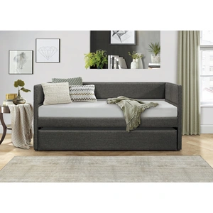 Homelegance Vining Fabric Daybed, Dark Gray