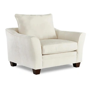 Klaussner Posen Fabric Chair, Bone