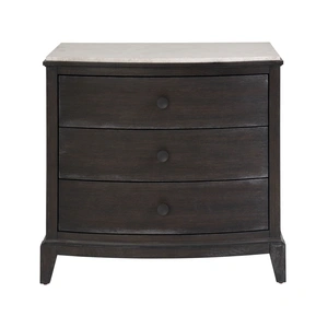 Universal Furniture Coalesce Wood Stone Top Nightstand w/3 Drawers