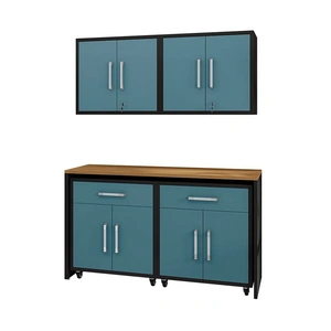 Manhattan Comfort Eiffel 5-Piece Garage Storage Set