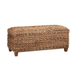 Coaster Laughton Hand-Woven Storage Trunk, Amber